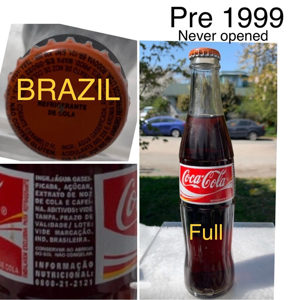 pre 9/11 FULL Coca-Cola Glass Bottle